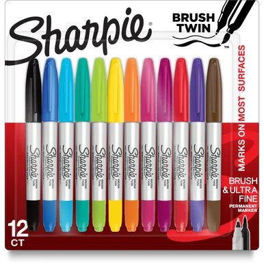 Sanford Brush Twin Permanent Markers (san-2168237)