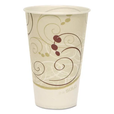 Dart SCCR12NJ Jazz Waxed Paper Cold Cups, 12oz, Tide Design, 2000/carton