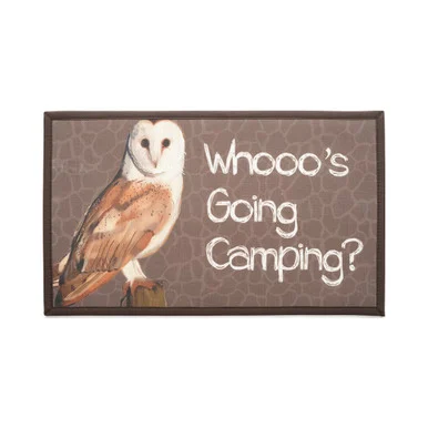 Kittrich STRB148542 Whooos Going Camping Textilene Mat STRB1485420 - kittrich corporation