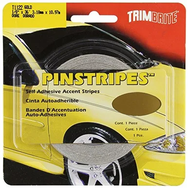 Prostripe T1122 Trimbrite Pinstripe Tape - Gold