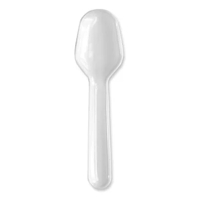 Boardwalk TASTERSPOON Heavyweight Polypropylene Cutlery, Tasting Spoon, White, 3,000/carton