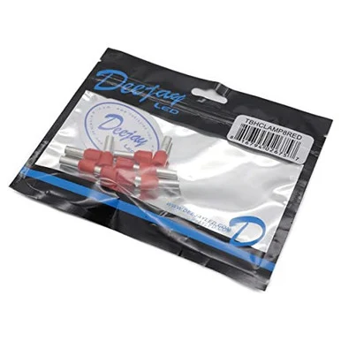 Deejay LED TBHCLAMP8RED 8 Gauge 10 Pack Red Clamp Wire