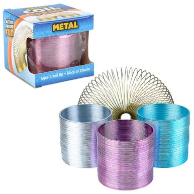 The Toy Network TCSCME60 2.4 Inch Metal Coil Spring - Toy Stack