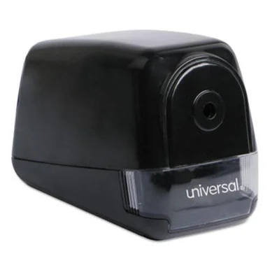 Universal Office Products UNV30010 Contemporary Design Electric Pencil Sharpener, Black