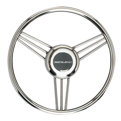 Uflex Usa V27 Uflex V27 13.8" Steering Wheel - Stainless Steel Grip & Spokes