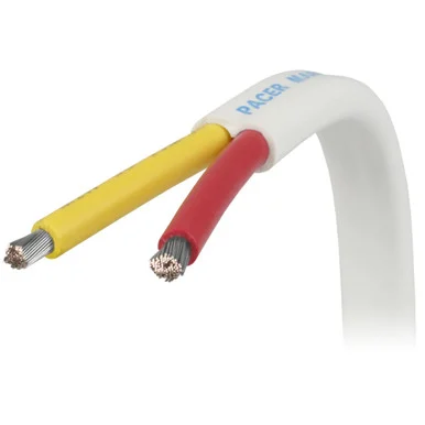 Pacer Group W18/2RYW100 18/2 AWG Safety Duplex Cable Red/Yellow - 100' W18/2RYW100