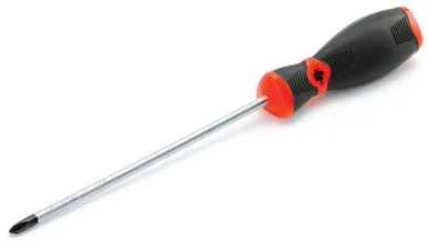 Wilmar W30962 Phillips Screwdriver, #1 Tip, With 6" Shaft, Clear Handle
