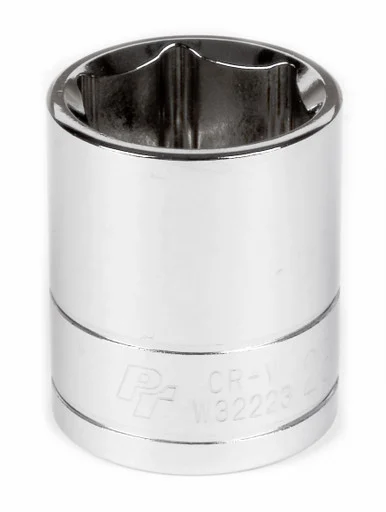 Wilmar W32223 Chrome Socket, 1/2" Drive, 23mm, 6 Point, Shallow