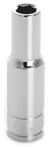 Wilmar Corp. / Performance Tool W38408 Chrome Socket, 3/8" Drive, 8mm, 6 Point, Deep