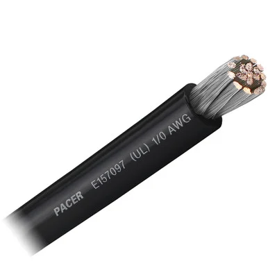 Pacer Group WUL1/0BK-FT Pacer Black 1/0 Awg Battery Cable - Sold By The Foot WUL1/0BKFT