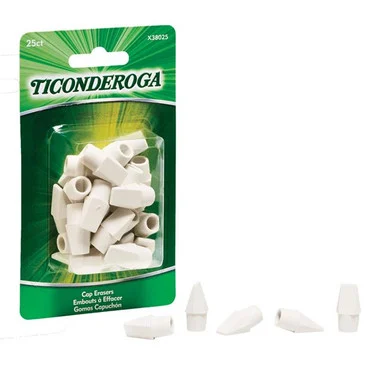 Ticonderoga White Erasers (x38025) - Dixon Ticonderoga