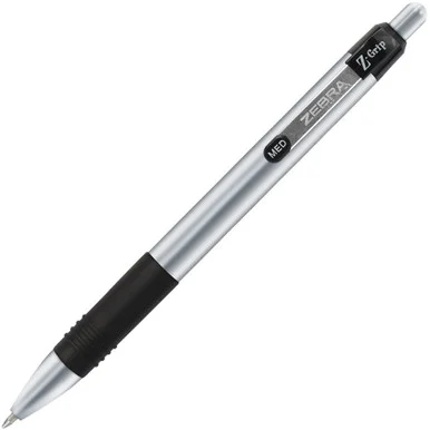 Zebra Pen Z-Grip Metal Retractable Ballpoint Pen (zeb-27010)