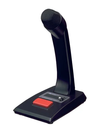 Toa 0081-0370 Desktop Paging Microphone- 600 Ohms- Balanced- Ptt Switch- 6' Unterminated 4-conductor Cable