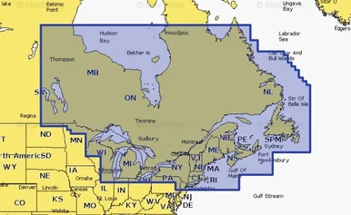 Navionics 010C146630 Marine Navigation Chart Canada East and Great Lakes Navionics Plus
