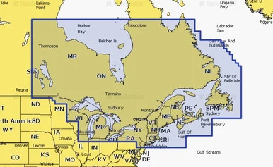 Navionics 010C146640 Marine Navigation Chart Canada East and Great Lakes Platinum Plus