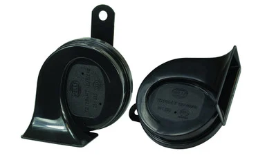 HELLA 011225831 Trumpet Horn Kit Black