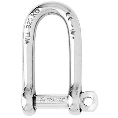 Wichard Marine 01215 Wichard Self-locking Long D Shackle - 10mm Diameter - 13/32"