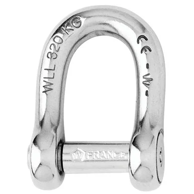 Wichard Marine 01303 Wichard Self-locking Allen Head Pin D Shackle - 6mm Diameter - 1/4"