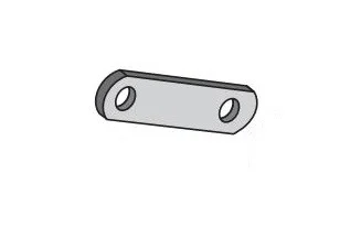 Dexter Axle 01801105 Shackle Link 2.25 Hl To Hl 3.5 Ovrl