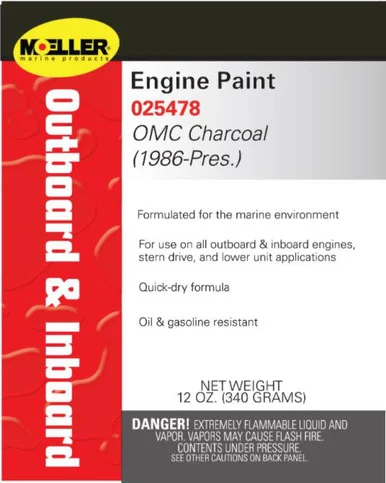 Moeller 025478 Engine Paint - Charcoal
