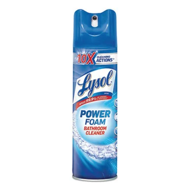 Reckitt Benckiser 02569CT Power Foam Bathroom Cleaner, 24 Oz Aerosol Spray, 12/carton - Lysol
