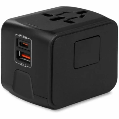 Cellairis 040150068 International USB C and USB A Travel Adapter Black