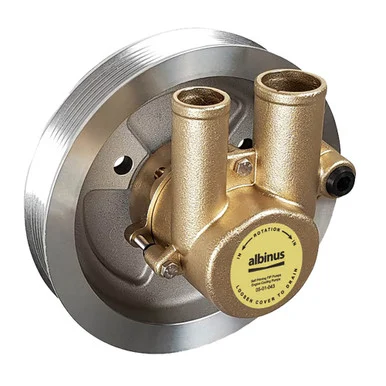 Albin Pump 0501043 Engine Cooling Pump for Volvo Gas Serpentine Belt - albin pump marine