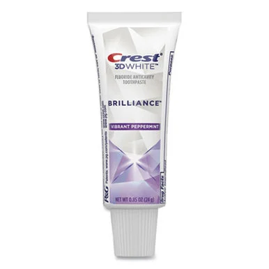 Procter & Gamble 06623 3d White Brilliance Advanced Whitening Technology + Advanced Stain Protection Toothpaste, 0.85 Oz Tube, 72/carton