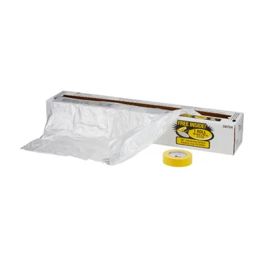 3M 6724 Plastic Sheeting With Masking Tape Roll 16 ft x 400 ft 06724_68