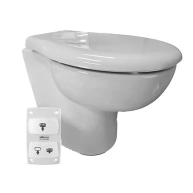 Albin Pump Marine 07-06-010 Albin Group Ultra Slim Eco Standard 12v Toilet