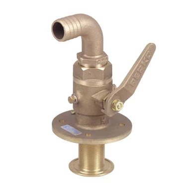 Perko 0834008PLB 1-1/2" Seacock W/curved Tail Piece