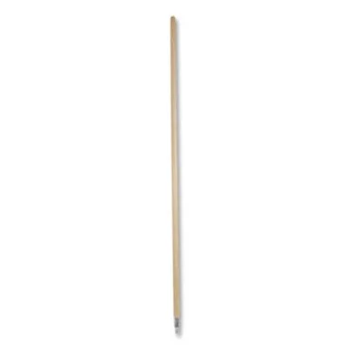 Boardwalk 0972 Metal Tip Threaded Hardwood Broom Handle, 1.12" X 60", Natural, Dozen