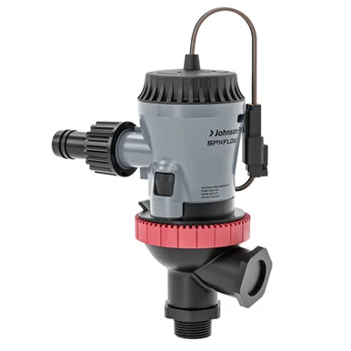 Johnson P umps 101365001 Aqua O2 Twin Port Flex Mount 800 GPH Aerator Pump 12V - Johnson Pumps
