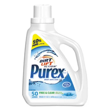 Dial Professional 10024200060401 Free And Clear Liquid Laundry Detergent, Unscented, 75 Oz Bottle, 6/carton