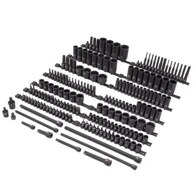Sunex 10181 3/8" & 1/2" Drive Sae & Metric 6 Point Standard & Deep With Star, E-star, Tamperproof Star, Triple Square, & Hex Bit 181-piece Master Impact Socket & Bit Socket Set