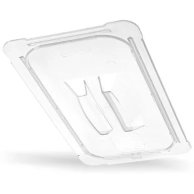 San Jamar 10230U07 Storplus Polycarbonate Handled Universal Lid, 10.38 X 12.75 X 0.88, Clear, Plastic