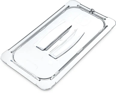 San Jamar 10270U07 Storplus Polycarbonate Handled Universal Lid, 7 X 12.5 X 0.88, Clear, Plastic