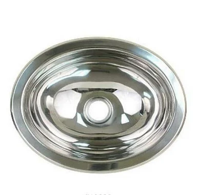 Scandvik 10281 Brushed Ss Oval Sink - 13.25" X 10.5"