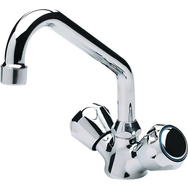 Scandvik 10422P Chrome Galley Mixer W/swivel Spout - Scandvik Inc