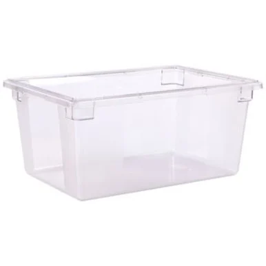 San Jamar 1062307 Storplus Polycarbonate Food Storage Container, 16.6 Gal, 18 X 26 X 12, Clear, Plastic