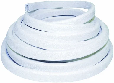 Taco Metals 11005712 Taco Flexible Vinyl Trim - ¼" Opening X ½"w X 25'l - White
