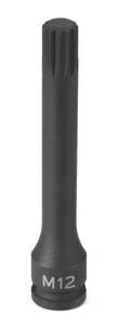 Grey Pneumatic Corp. 11084S 3/8" Drive X M8 Triple Square Driver 4" Length