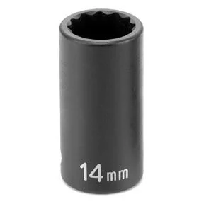 Grey Pneumatic 1114MSD 3/8" Drive X 14mm Semi-deep - 12 Point Socket