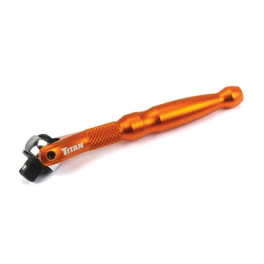 Titan 11322 1/4 In. Drive Aluminum Swivel Head Micro Ratchet