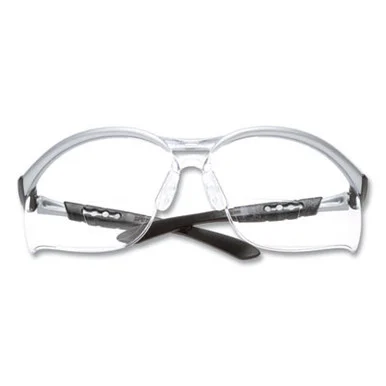 3m 1137500000 Bx Molded-in Diopter Safety Glasses, +2.0 Diopter Strength, Black/silver Plastic Frame, Clear Polycarbonate Lens