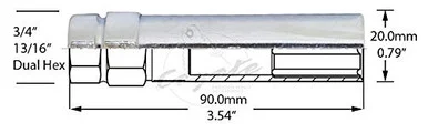 Revolution 1149616 6-Spline Lug Adapter