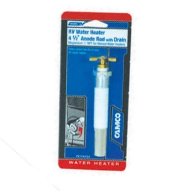 Camco 11533 4.5” Anode Rod with Drain for Atwood Aluminum Water Heater 11533_68_1