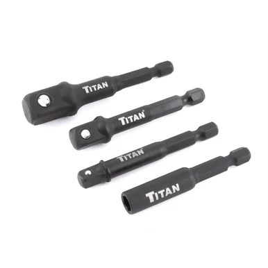 Titan 12002 4 Pc. Impact Socket Adapter & Magnetic Bit Holder