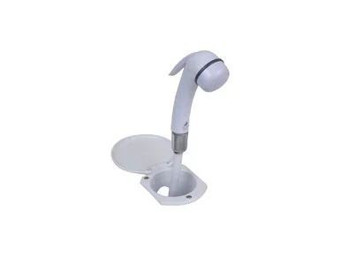 Scandvik Inc 12107P Scandvik Recessed Shower W/6' White Hose - Euro Trigger Sprayer