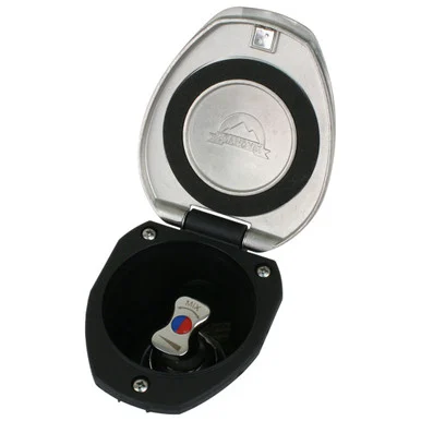 Scandvik 12127 Recessed T-handle Mixing Valve - Ss W/black Cup